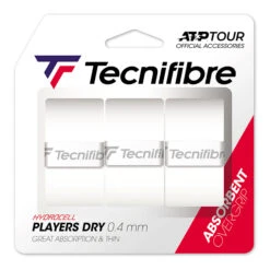 TECNIFIBRE Players Dry 3er Pack - Weiß