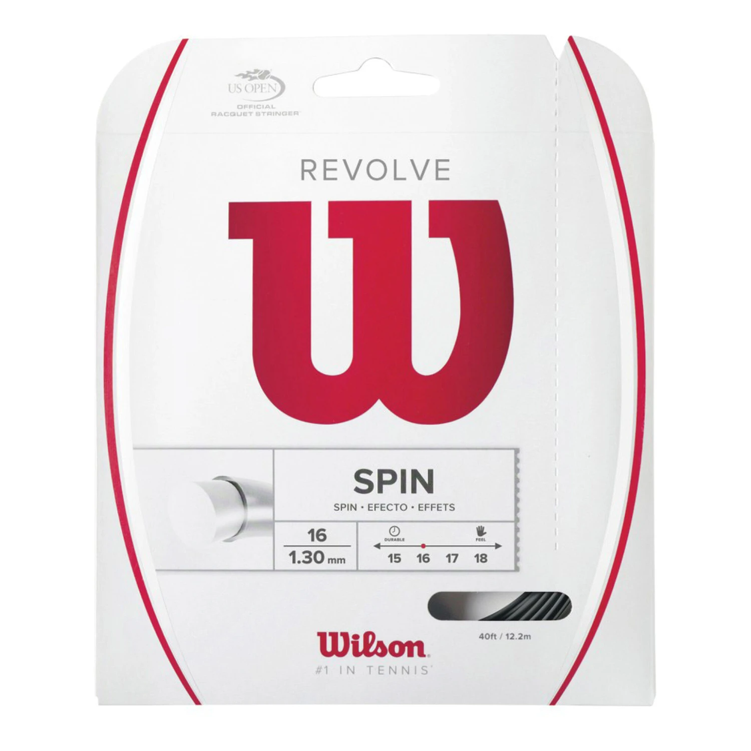 Wilson Revolve Saitenset 12,2m - Schwarz