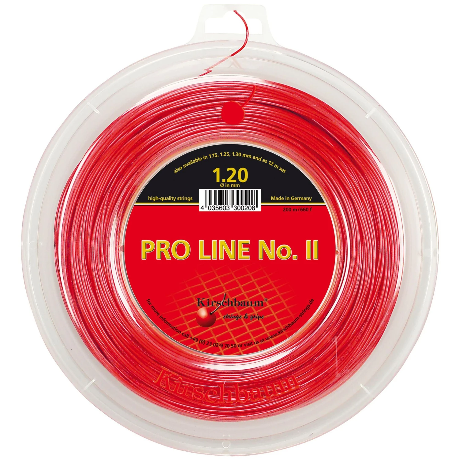 Pro Line No. II Saitenrolle 200m - Rot – Bild 2
