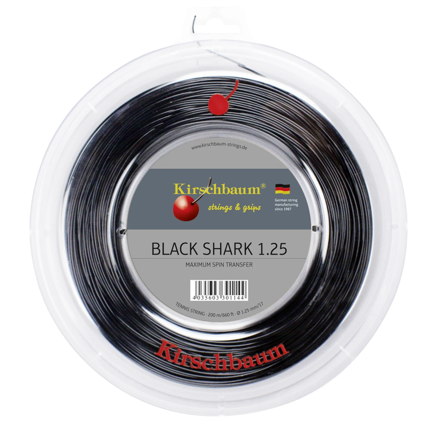 Shark Saitenrolle 200m - Schwarz