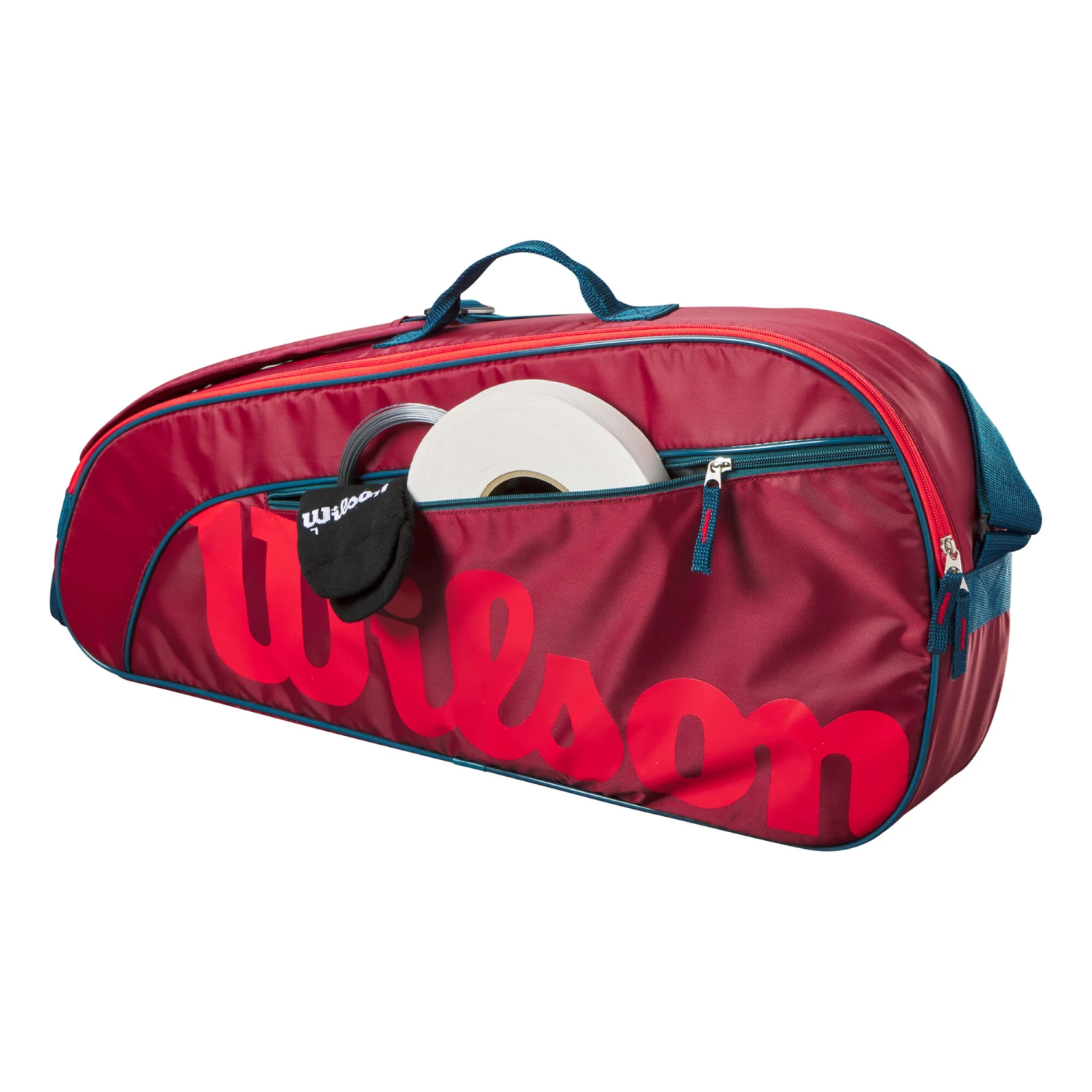 Wilson Junior Schlägertasche 3er - Rot – Bild 5